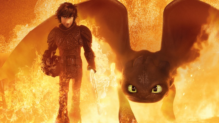 Hiccup and Toothless in How to Train Your Dragon