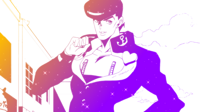 Josuke Higashikata from JoJo's Bizarre Adventure