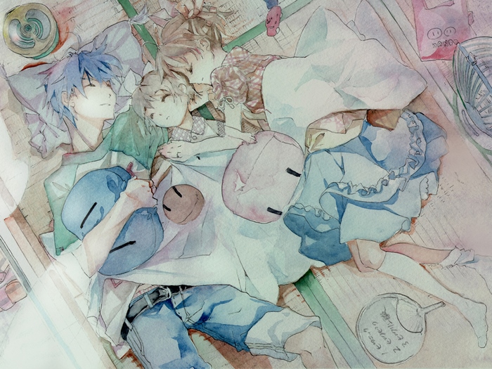 Ushio Okazaki sleeping with friends