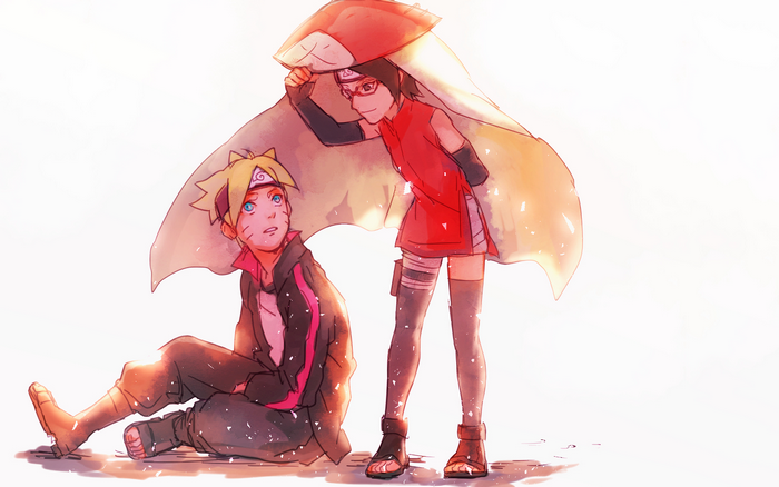 Sarada Uchiha in a Quiet Moment