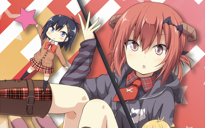 Satanichia Kurumizawa McDowell and a chibi girl