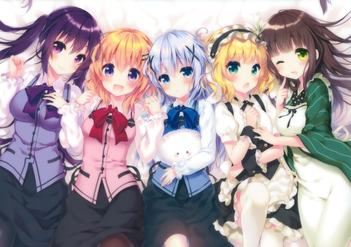 Chino Kafū and friends lying down