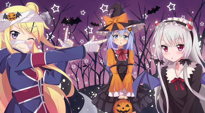 Halloween Chino Kafū and friends