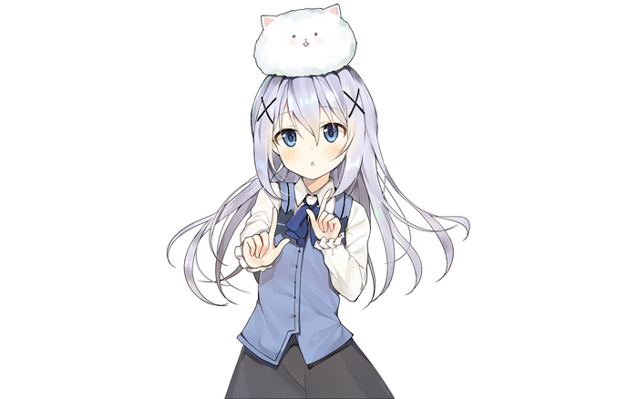 Chino Kafū with a cat hat