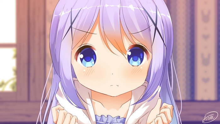 Chino Kafū from Is the Order a Rabbit?