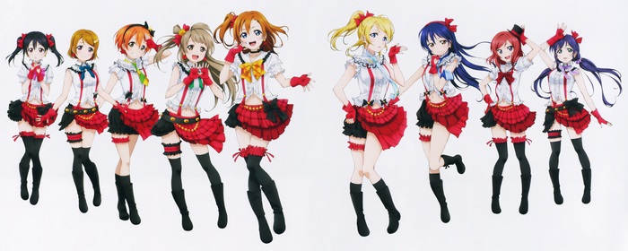 Love Live! School Idol Project characters in matching outfits