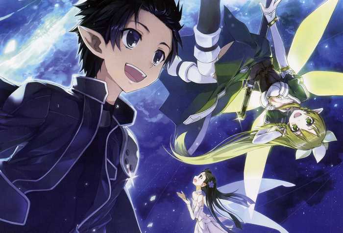 Kirito and Leafa from Sword Art Online