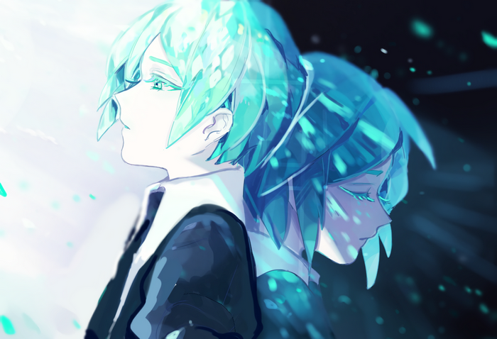 Phosphophyllite from Houseki no Kuni