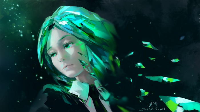 Phosphophyllite from Houseki no Kuni