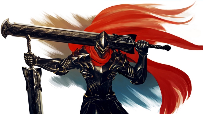 Ainz Ooal Gown with large sword and red cape