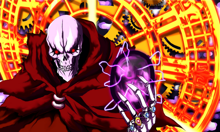 Ainz Ooal Gown from Overlord casting a spell
