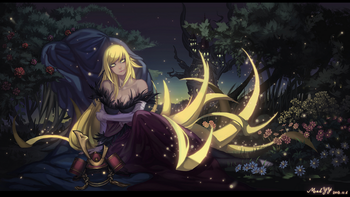 Kiss-shot Acerola-orion Heart-under-blade from Monogatari