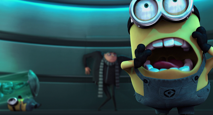 Minion and Gru from Despicable Me