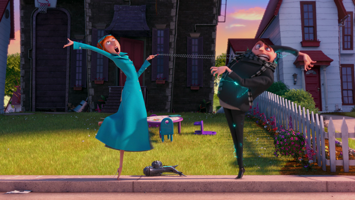 Lucy and Gru from Despicable Me