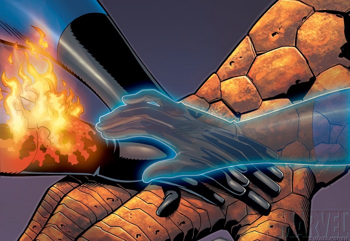 The Thing and Human Torch from Fantastic Four