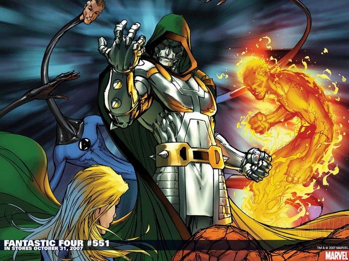 Doctor Doom and Fantastic Four from Fantastic Four #551