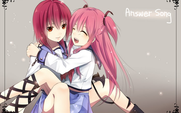 Yui and Tenshi from Angel Beats!