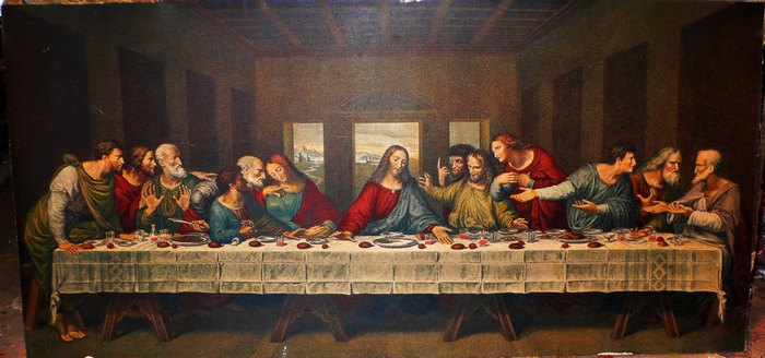 The Last Supper with Jesus and Apostles