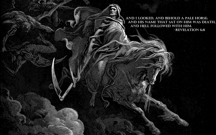 Death on a Pale Horse from Revelation
