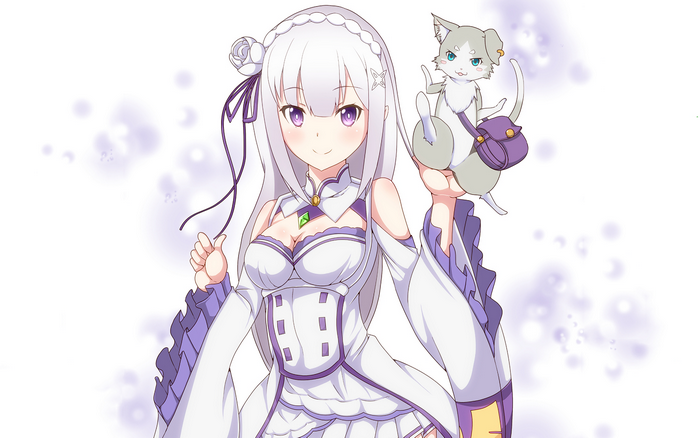 Emilia and Puck from Re:ZERO