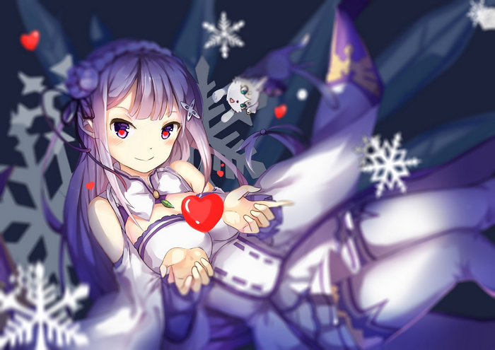 Emilia and Puck from Re:ZERO