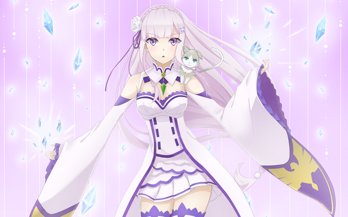 Emilia and Puck from Re:ZERO
