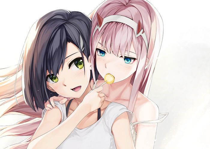 Ichigo and Zero Two from Darling in the FranXX