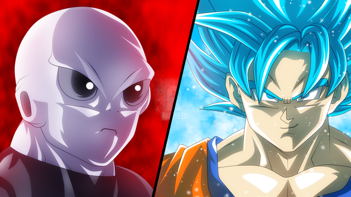 Jiren and Goku from Dragon Ball