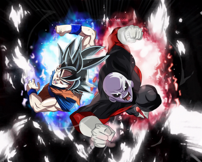 Goku Ultra Instinct vs Jiren from Dragon Ball