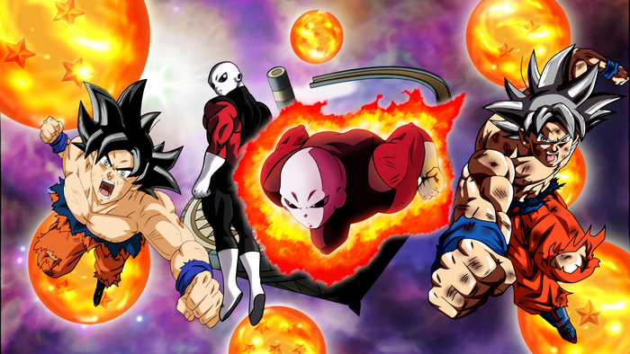 Goku and Jiren from Dragon Ball