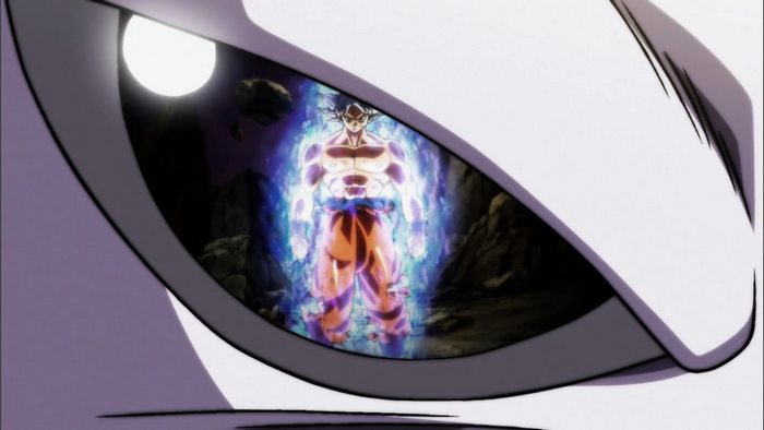 Goku from Dragon Ball in Ultra Instinct