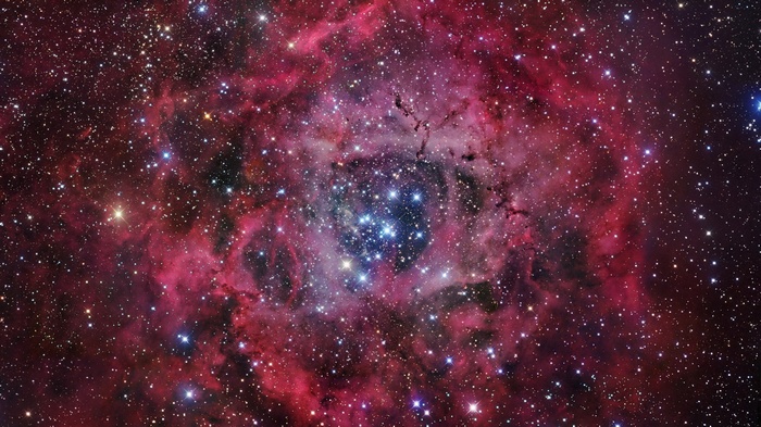 Rosette Nebula with Star Cluster