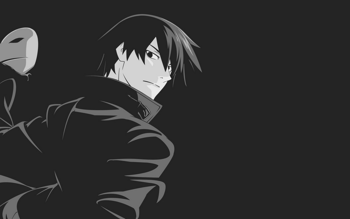 Hei from Darker Than Black holding a mask