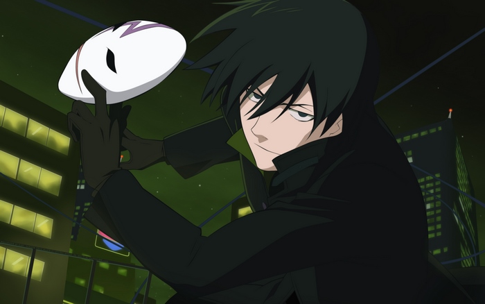 Hei from Darker Than Black holding a mask