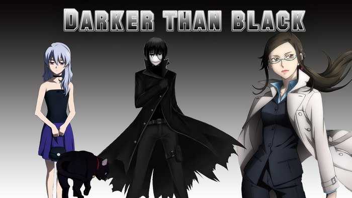 Hei, Yin, and Dr. Sakaki from Darker Than Black