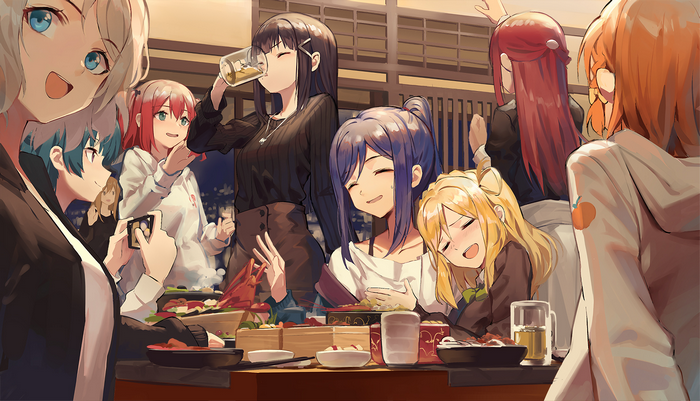 Yoshiko Tsushima Enjoying a Cozy Dinner
