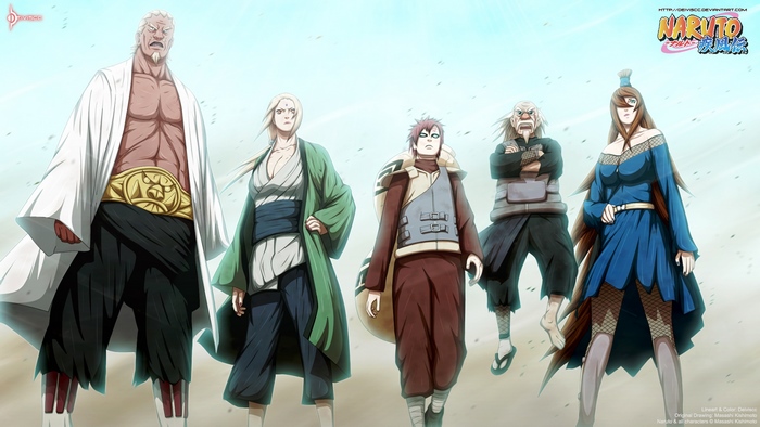 Five Kage from Naruto