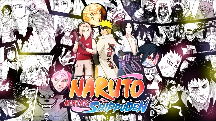 Naruto Shippuden characters collage