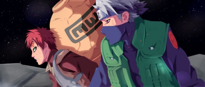 Gaara and Kakashi from Naruto