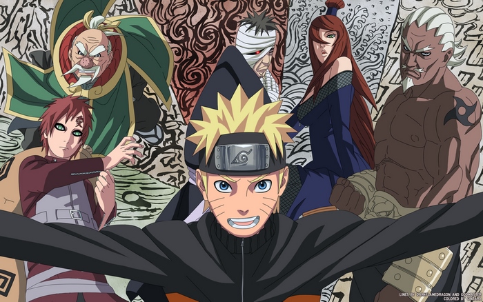 Naruto and other shinobi from Naruto