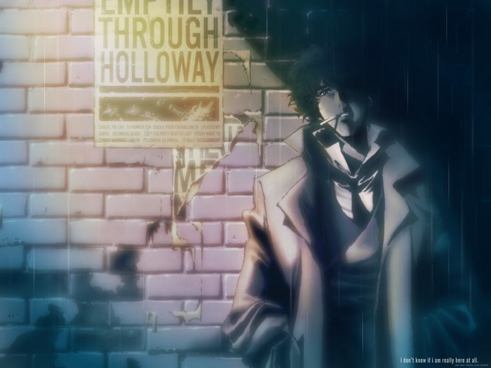 Spike Spiegel from Cowboy Bebop in the rain