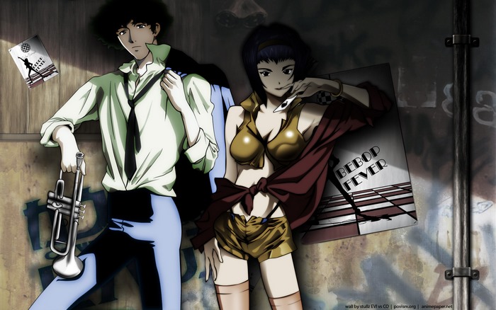 Spike Spiegel and Faye Valentine from Cowboy Bebop