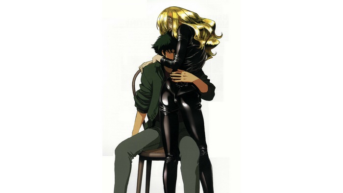 Faye Valentine and Spike Spiegel from Cowboy Bebop