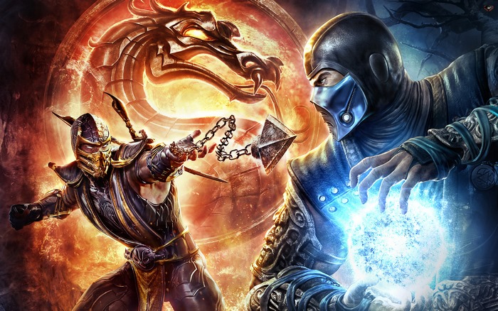 Scorpion and Sub-Zero from Mortal Kombat