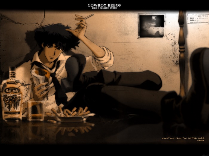 Spike Spiegel from Cowboy Bebop with Mariachi