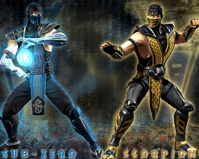 Sub-Zero and Scorpion from Mortal Kombat