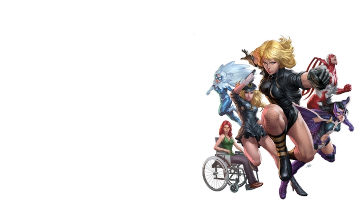 DC Comics Birds of Prey group illustration