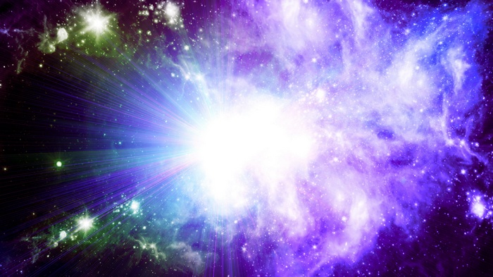 Explosion of light and color in deep space