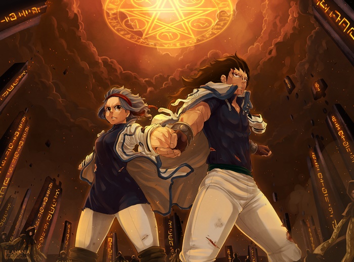 Gajeel Redfox and Levy McGarden from Fairy Tail