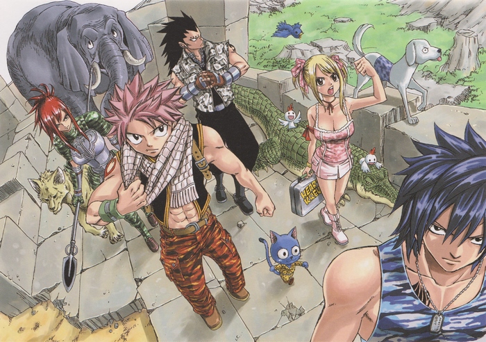 Fairy Tail characters with animals
